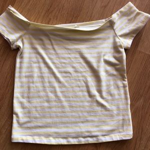 Pacsun off the shoulder striped top